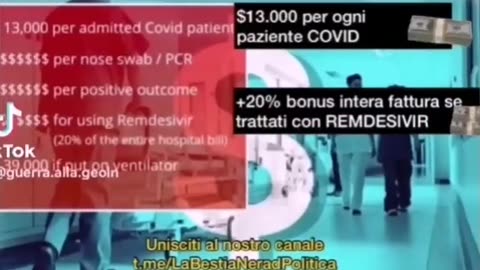 PROTOCOLLI CRIMINALI HANNO TRASFORMATO GLI OSPEDALI DI TUTTO IL MONDO IN CAMPI DI TORTURA..