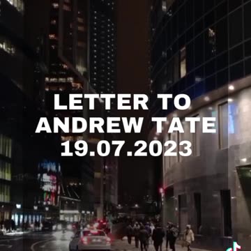 Letter to Andrew Tate