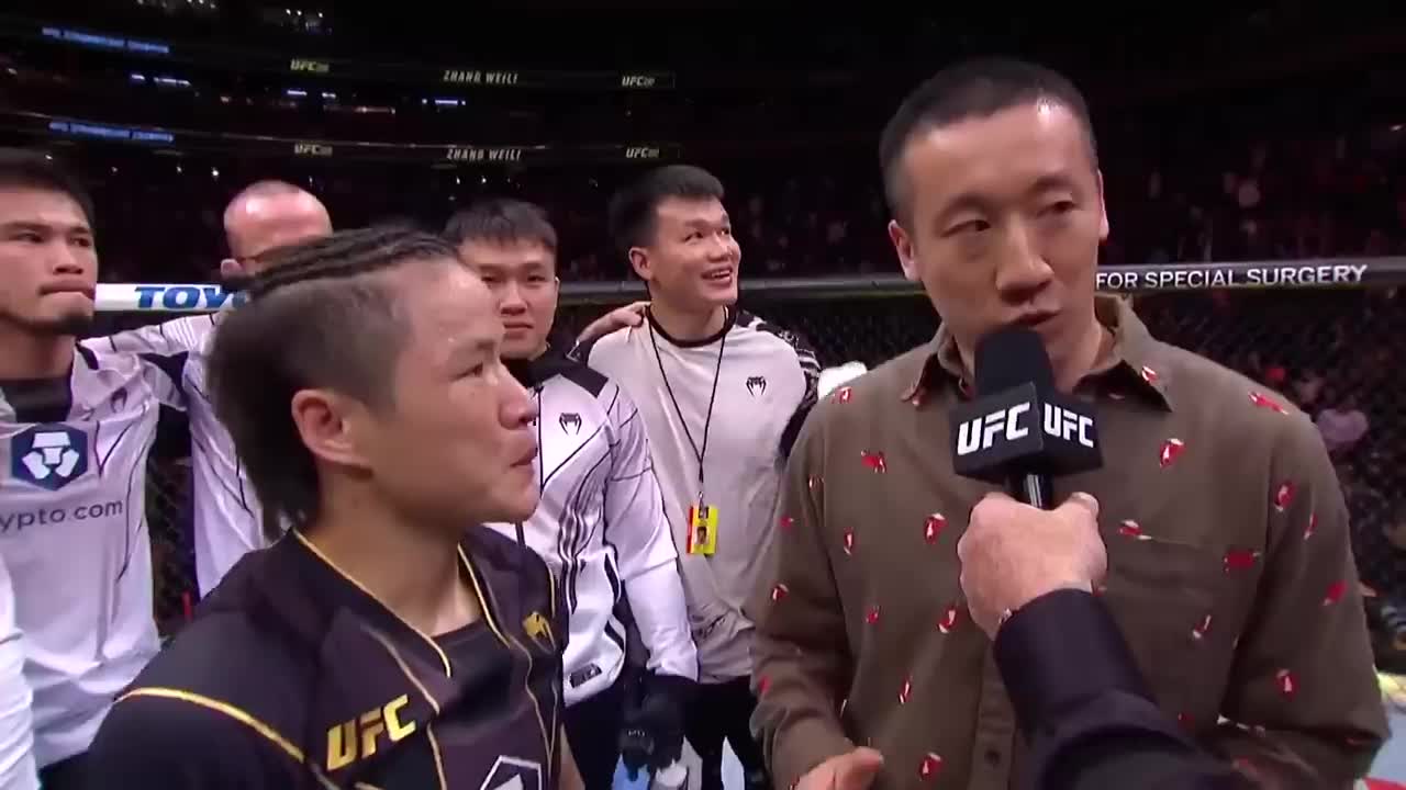 Zhang Weili Octagon Interview _ UFC 281