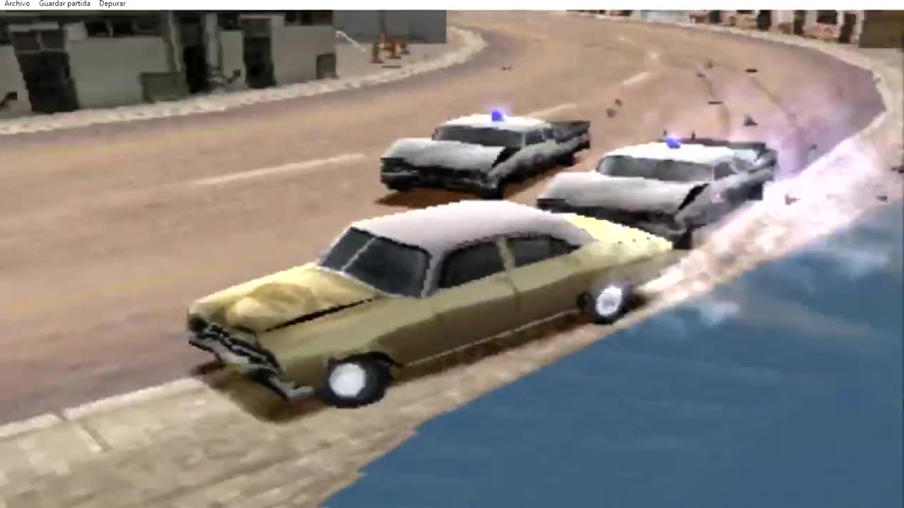 High speed chase of a 1952 Chevrolet Styleline Deluxe in Havana Cuba in the game Driver 2 - Part 9