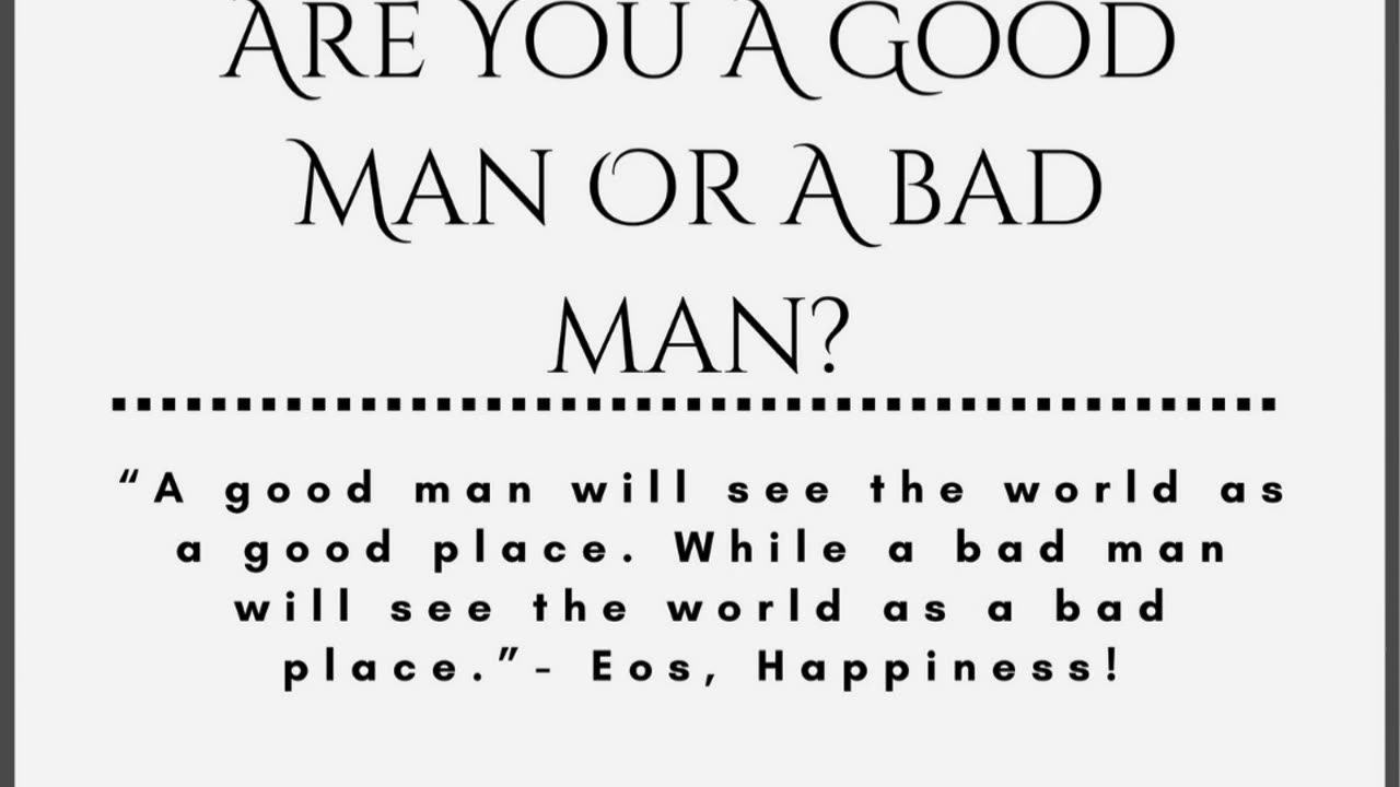 Godwrath's Lore Quote: Are You A Good Man Or A Bad Man?