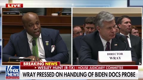 Christopher Wray pressed about Biden's documents.