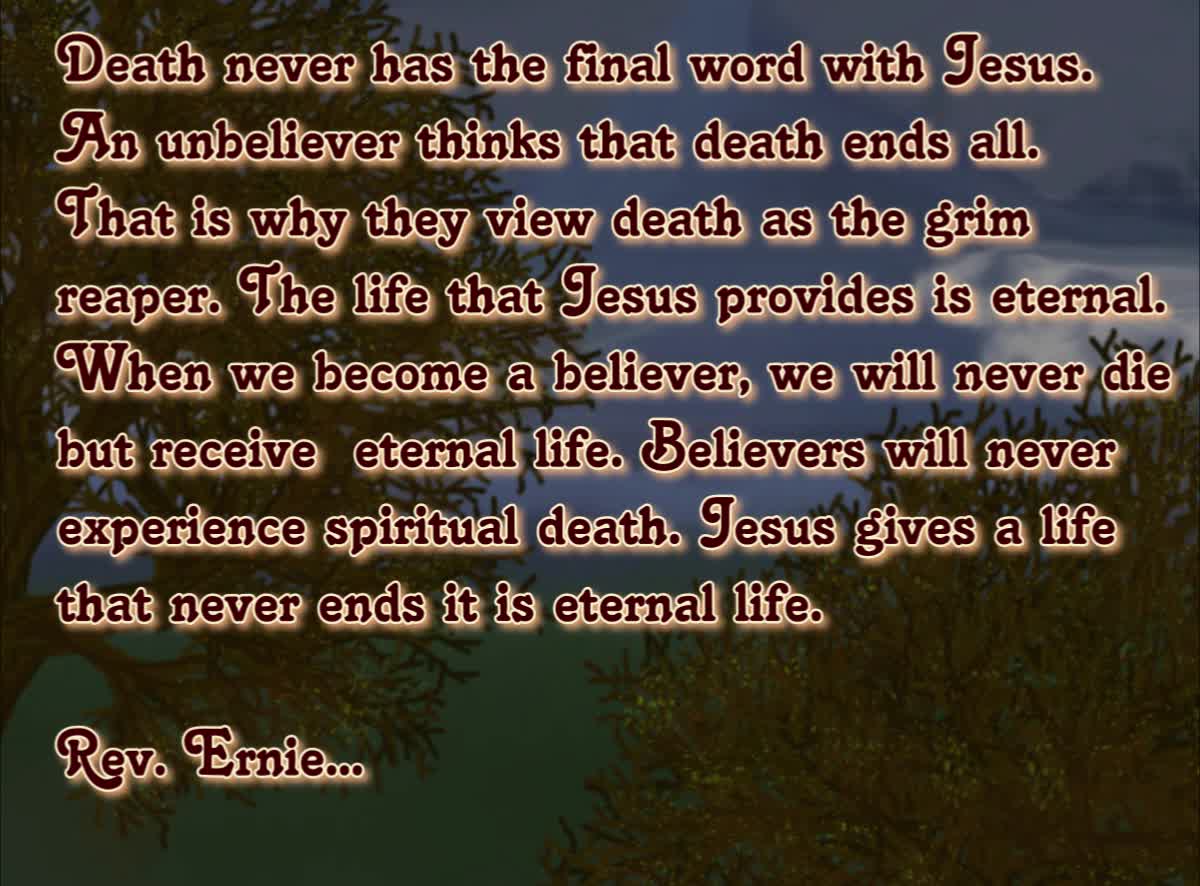 Daily Message from Rev. Ernie, April 24 2022
