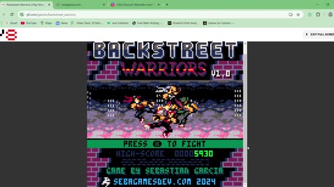 Backstreet Warriors - Playthrough Walkthrough Longplay Hardest PICO Martial arts Beat em up
