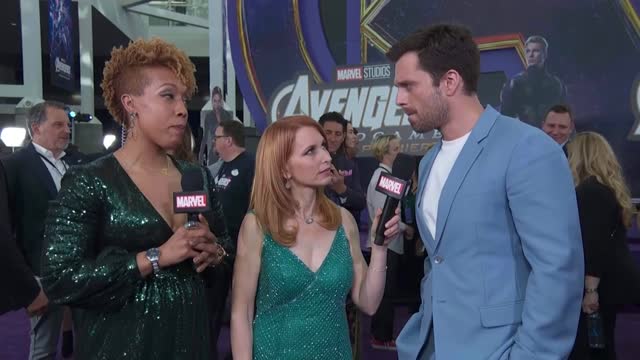 Sebastian Stan talks the end of the line LIVE at the Avengers Endgame Premiere