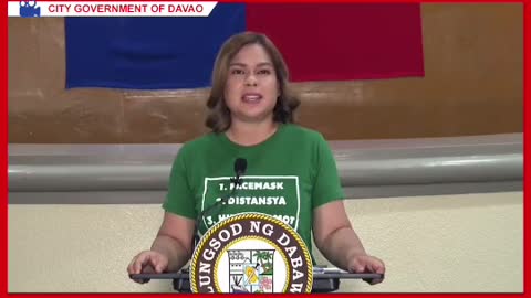 Farewell message ni Sara Dutertesa mga Davaoeños