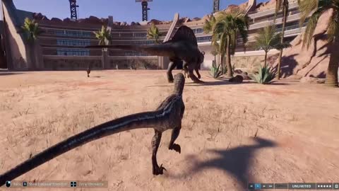 Two big dinosaurs