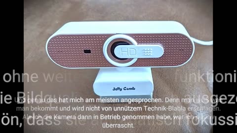 1080P Webcam - Full HD Webcam für PC, Autofokus USB Web Kamera mit Stereo Mikrofon und Abdeckung