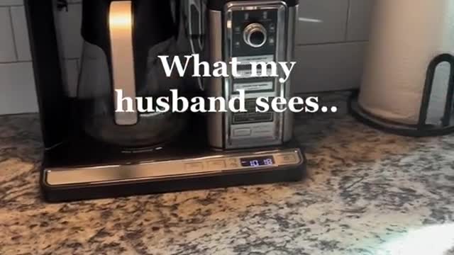 What my husband sees