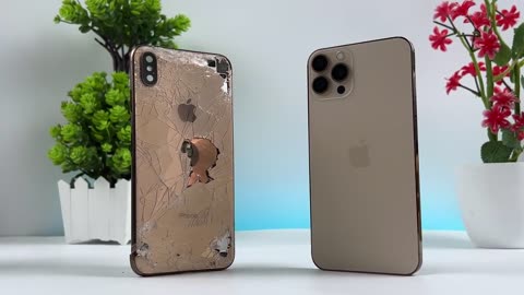 Restore And Turn Destroyed iPhone Xs Max into a Brand New iPhone 13 Pro Max --- AF invention