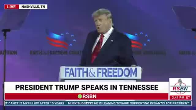 Trump: "In America We Don't Worship Government, We Worship God!"