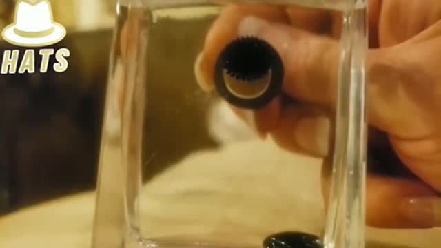 Graphine Oxide with a magnet