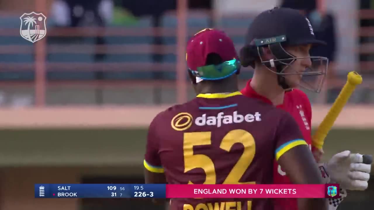 ENG VS WI T20 FINAL OVER DARMA MATCH