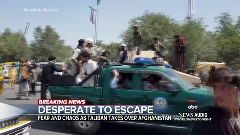 Taliban seizes Kabul. Chaos breaks out in streets.