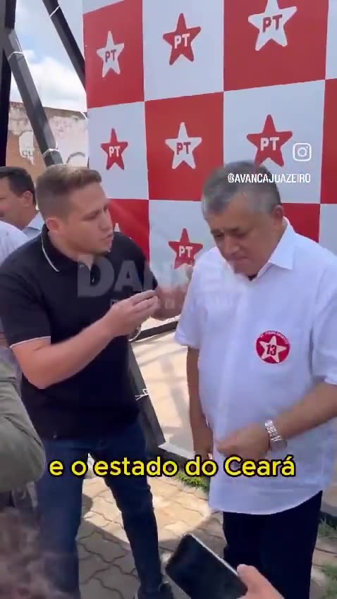 Capitão cueca ficou irritado por ser acusado de querer implantar o caos em Juazeiro do Norte, ao eleger um PETISTA para Prefeito da cidade.