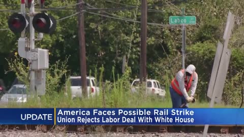 8_One of nation's largest railroad workers unions voted to reject a new contract