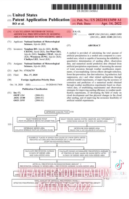 Weather Modification, Geoengineering, ChemTrails Patents