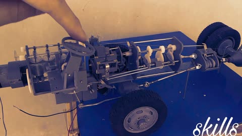 Homemade Gearbox Engine model from pvc