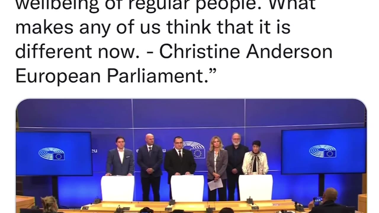 Christine Anderson condeming the global elites in the European Parliament 30-10-21