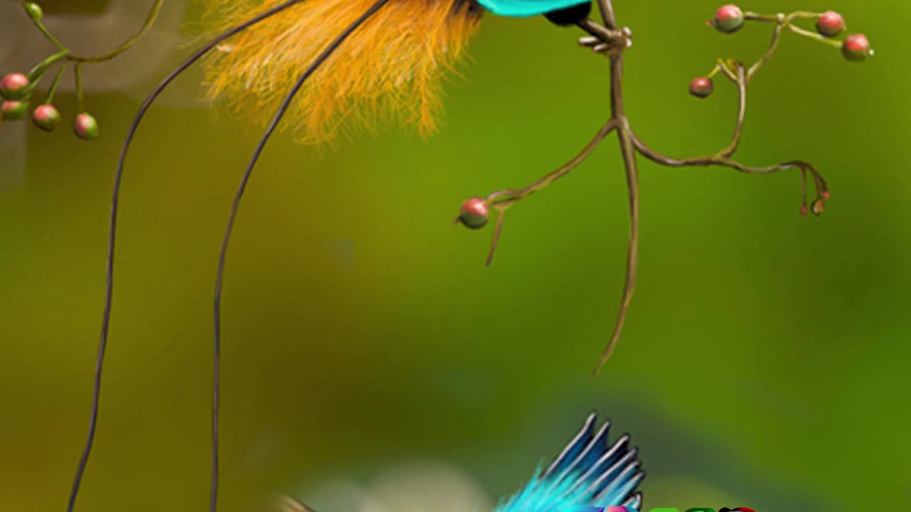 Blue Bird Of Paradise