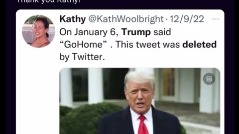 Donald J Trump TS post - Thank you Kathy Dec 19, 2022, 10:06 AM