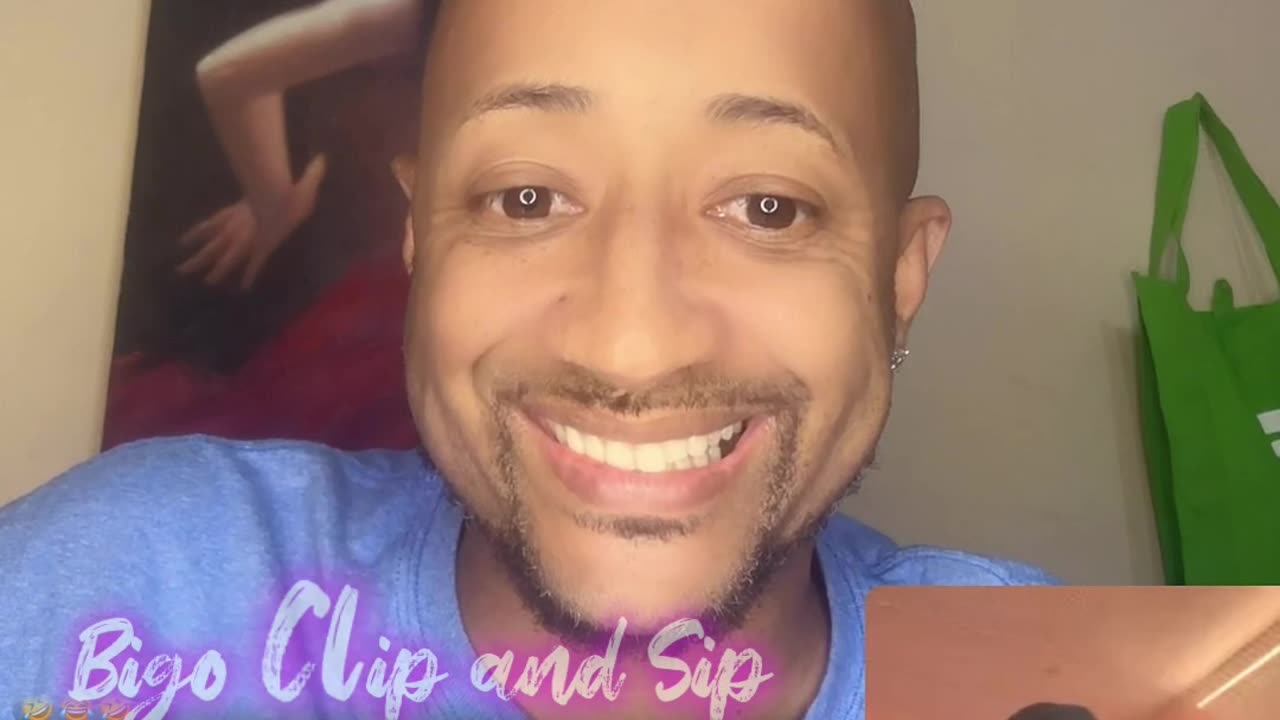 TrinaB's old boo Louis joined his live n he was all smiles 5/21/24 #bigoclipandsip