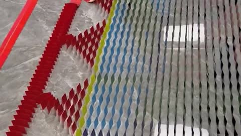Oddly satisfying cards falling