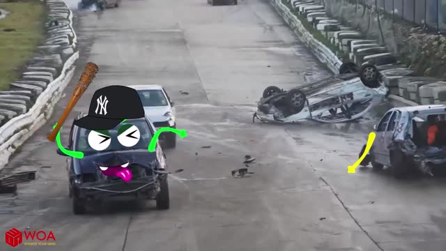 Funny Car Wars | Demolition Derby Hardest Hits | Banger Racing Angmering Raceway