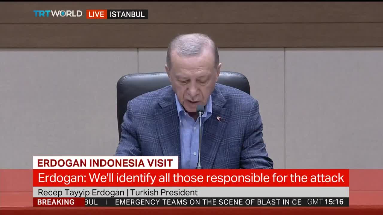 Turkish President Erdogan speaks on blast in Istanbul