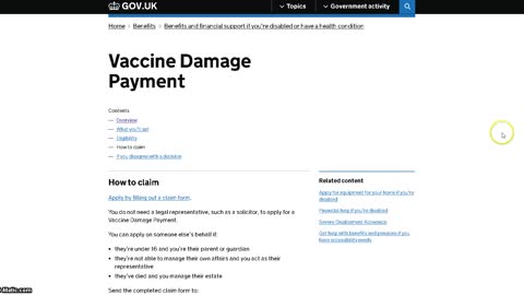 Vaccine Damage Payments