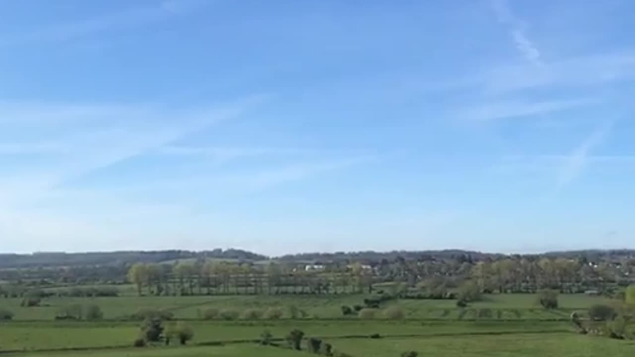 Lovely chequerboard sky! Weather modification at work, poisoning us.