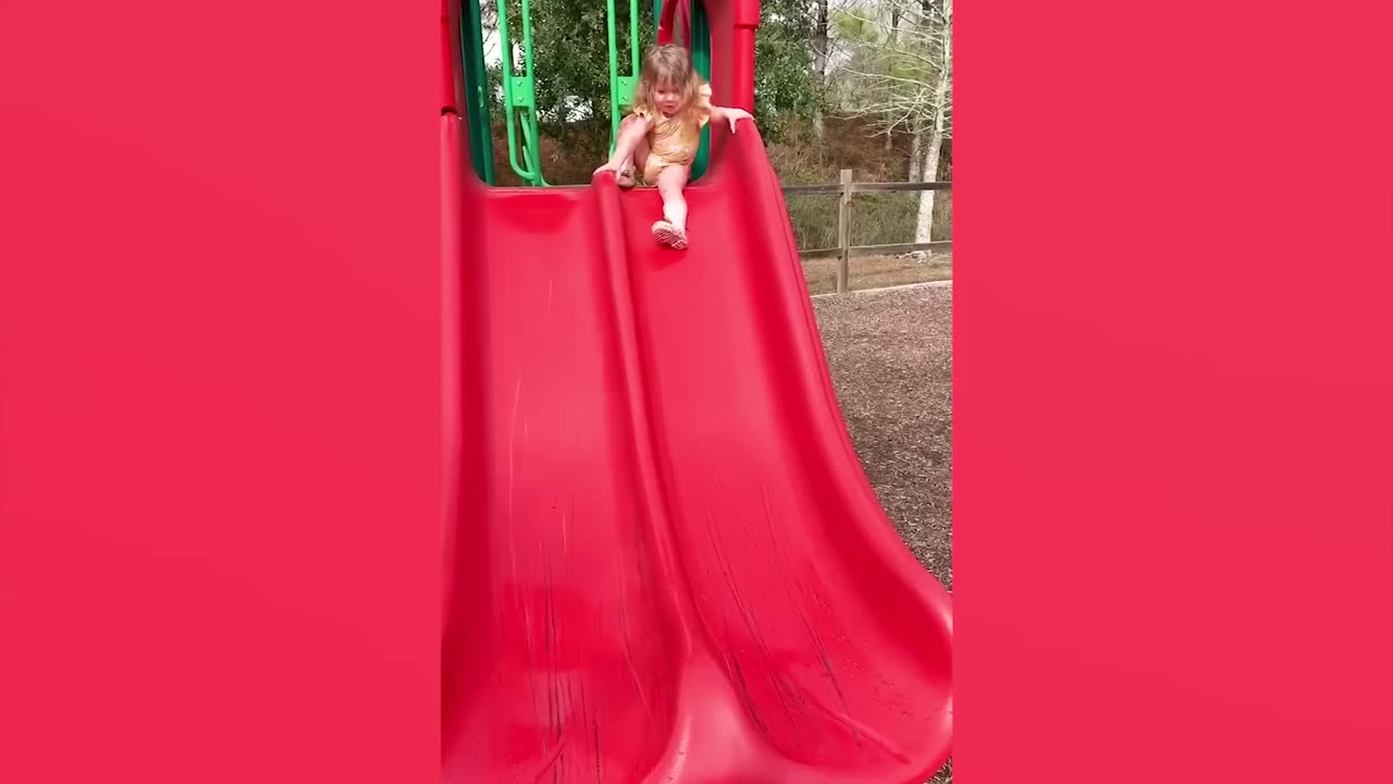 Funny Babies Playing Slide Fails - Cute Baby Videos