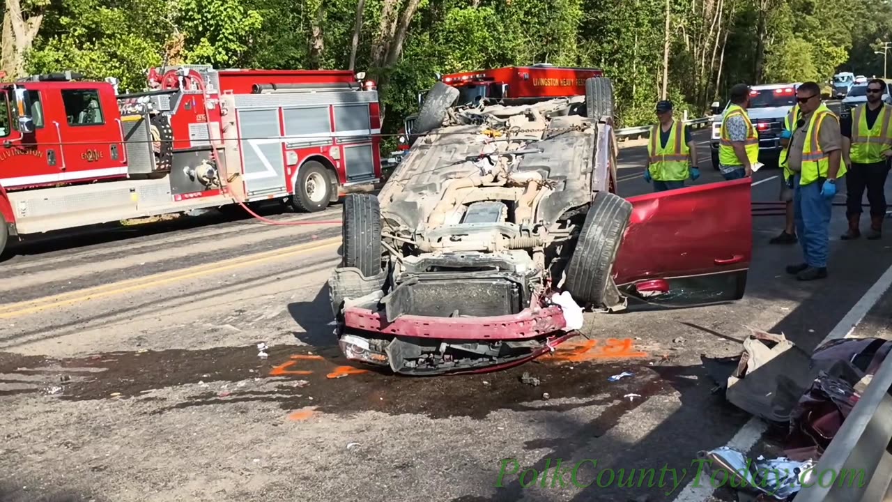 UNSAFE LANE CHANGE CAUSES ROLLOVER, LIVINGSTON TEXAS, 07/13/23...