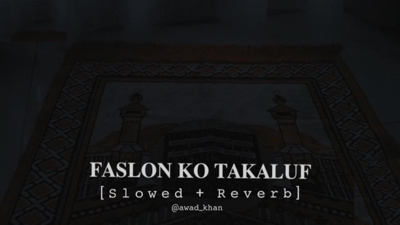 Fasloon ko takalluf Ha | Beautiful Naat