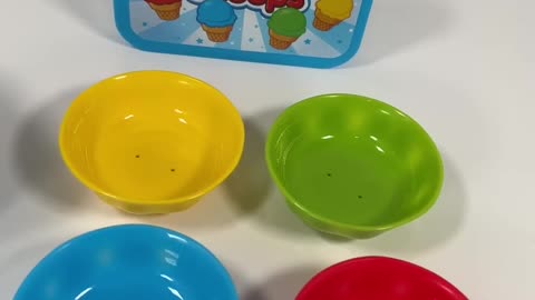 Color Sorting - Ice cream Toy - Scoops - Educational Videos for Kids