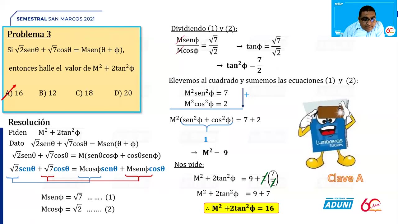 SEMESTRAL ADUNI 2021 | Semana 09 | Trigonometría S2
