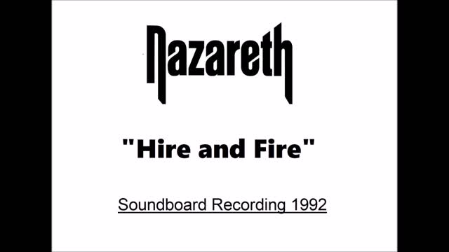 Nazareth - Hire And Fire (Live in Regensburg, Germany 1992) Soundboard