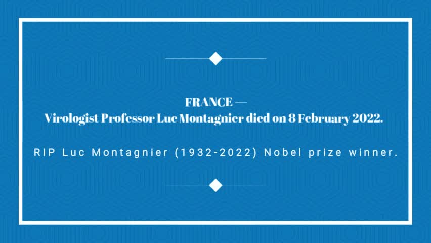 Dr. Montagnier ‘died’ 2 days after exposing HIV in the vaccine "Devil Juice"