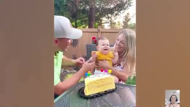 Lovely baby's daily play