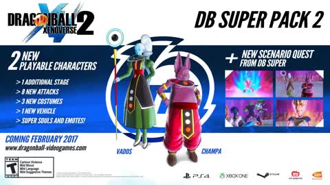 Dragon Ball Xenoverse 2 Official DB Super Pack 2 Launch Trailer