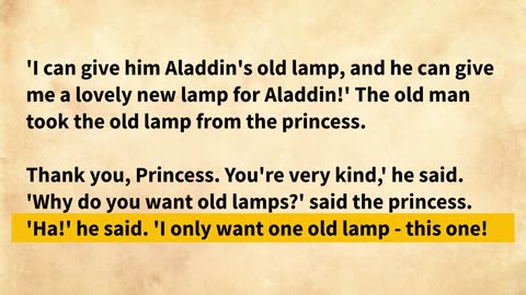 Learn English through Story 🌹 Aladdin _ English Story with Subtitle - Fairytale