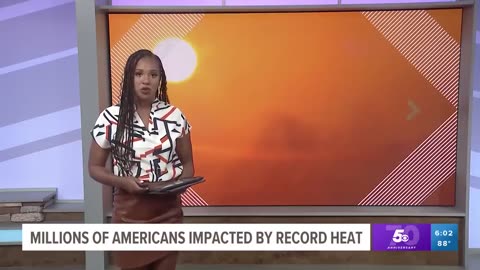 Millions of Americans impected by record Heat. Very very alarming situation.