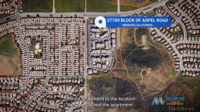 Menifee officer shoots at suspect when he opened the door with a gun in his hand