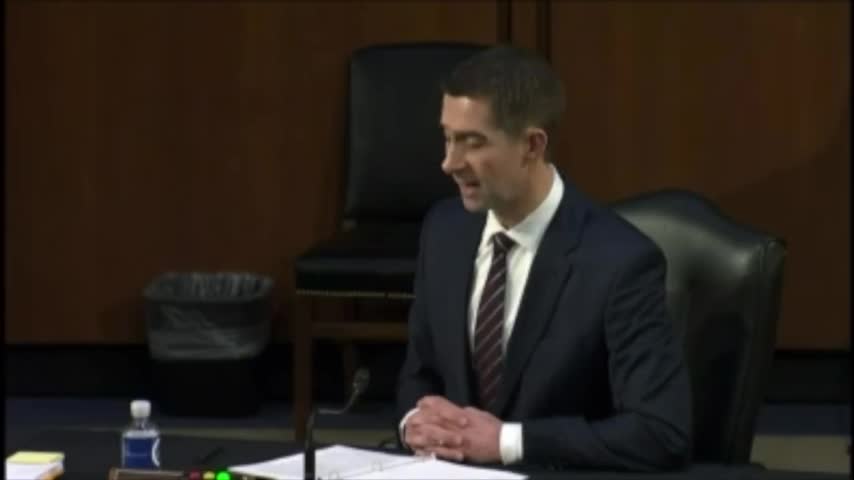 Cotton PRESSES Justice Department To Answer Essential Questions