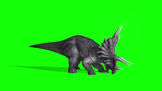 synthetic of a toothy dinosaur walking in shocking