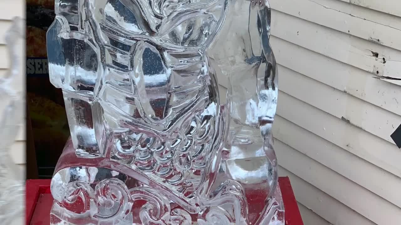 Ice Sculptures around Lake Geneva. WI