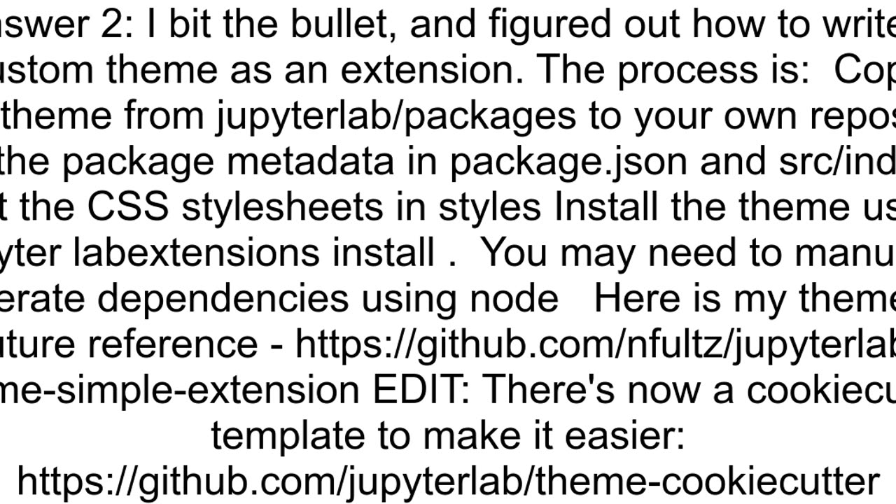 How to apply theme to jupyter lab