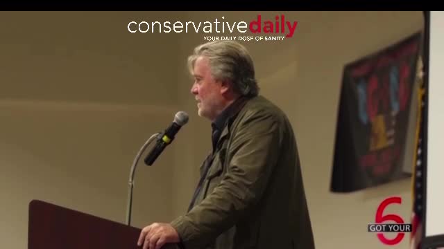 Conservative Daily - Steve Bannon Speaking EPIC!!