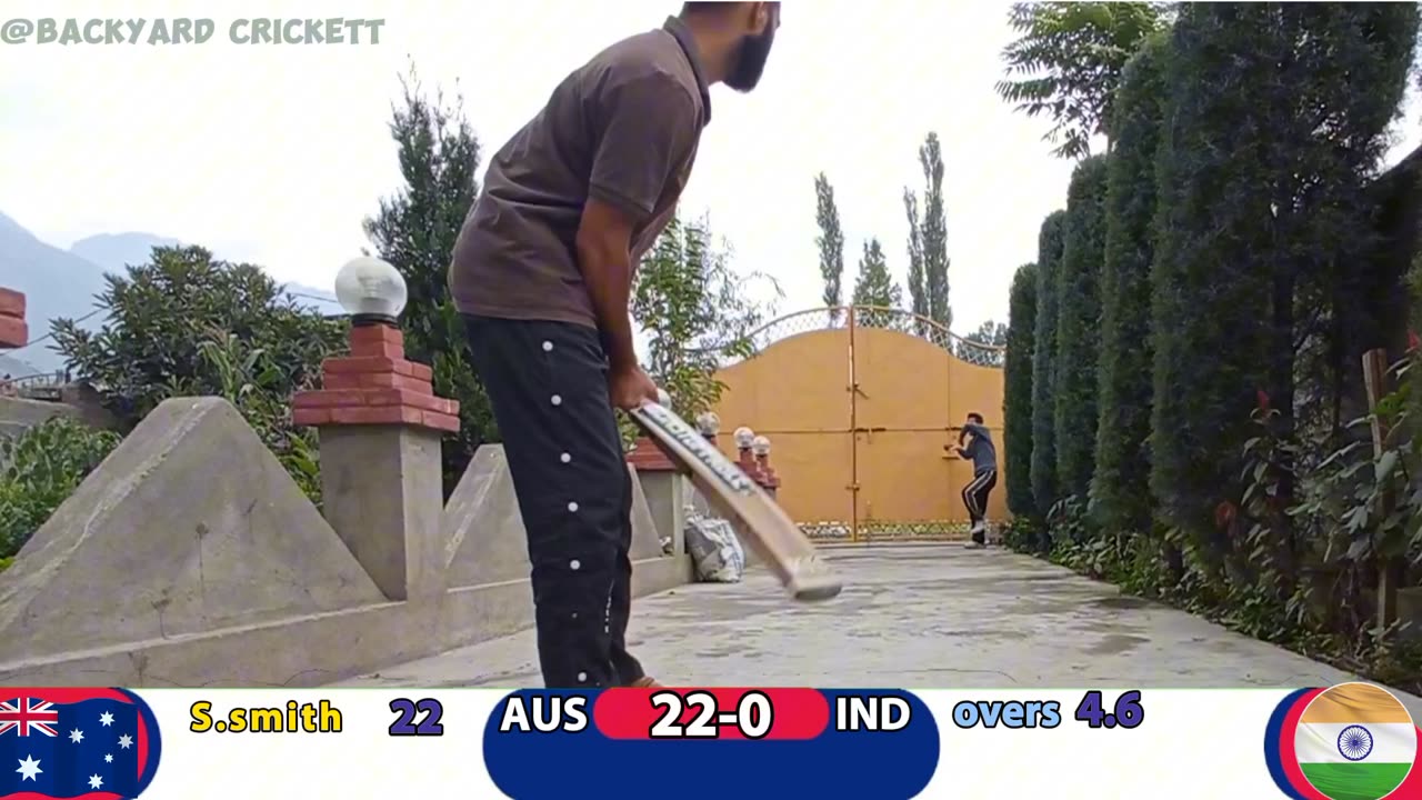 PLAYING BACKYARD CRICKET WITH SIBLINGS🏏