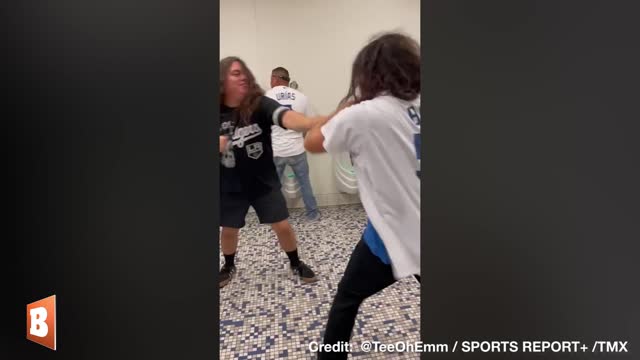 Fight Breaks Out at the Urinals in Dodger Stadium...Ends with a Handshake